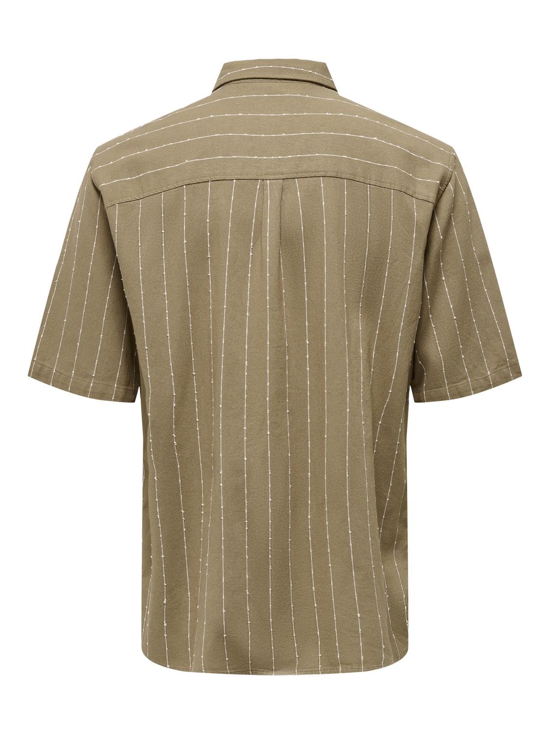 Only & Sons Camicia Manica Corta Colletto Uomo Comoda