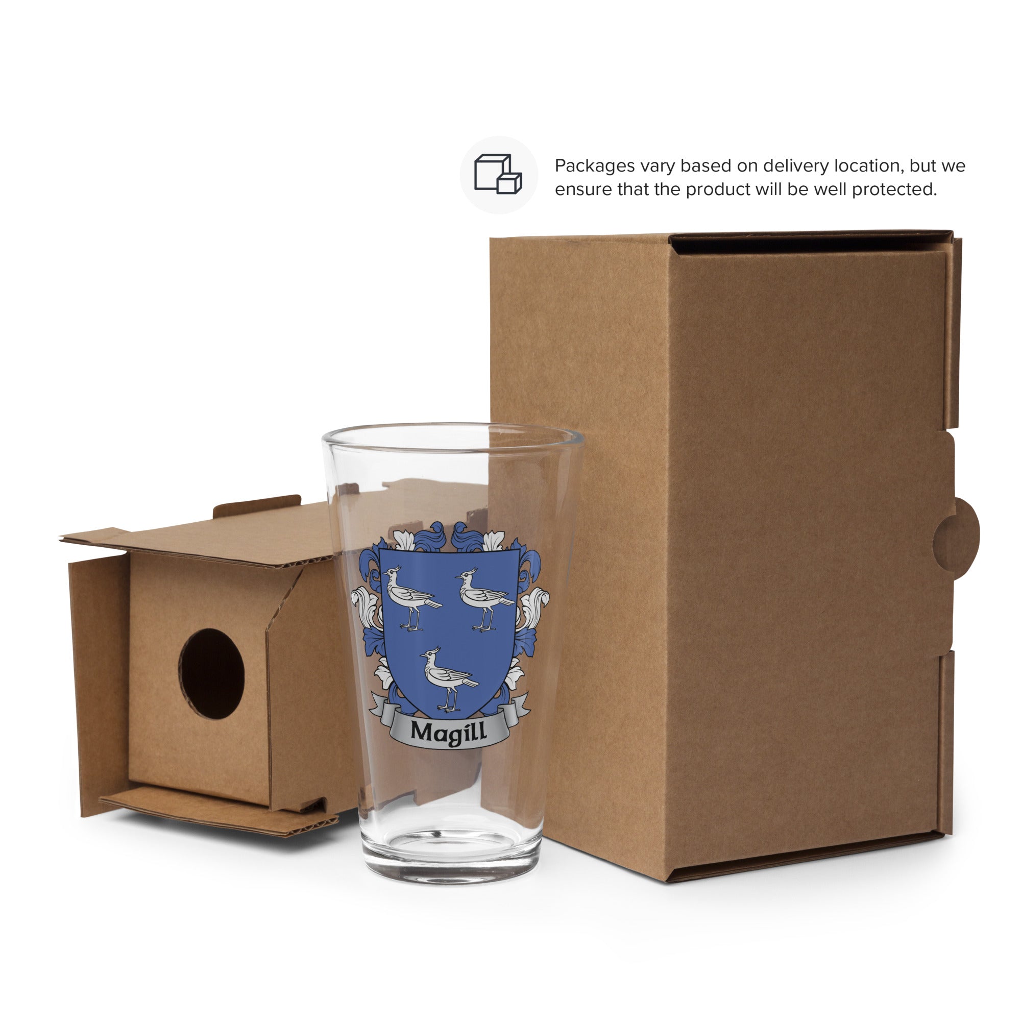 7.62 Design Magill bicchiere pinta 473 ml stemma famiglia