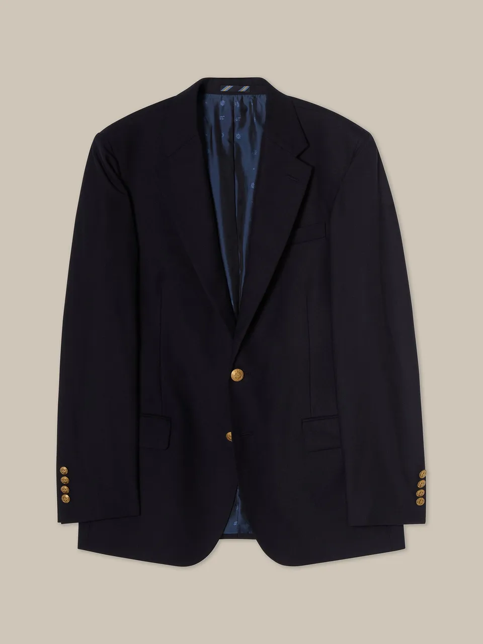 Robert Talbott Booth blazer lana navy monopetto 40R