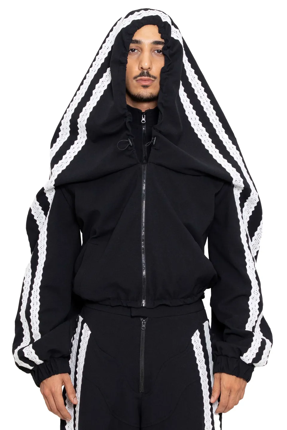 Trashy Clothing Dod Identity Giacca nera cappuccio