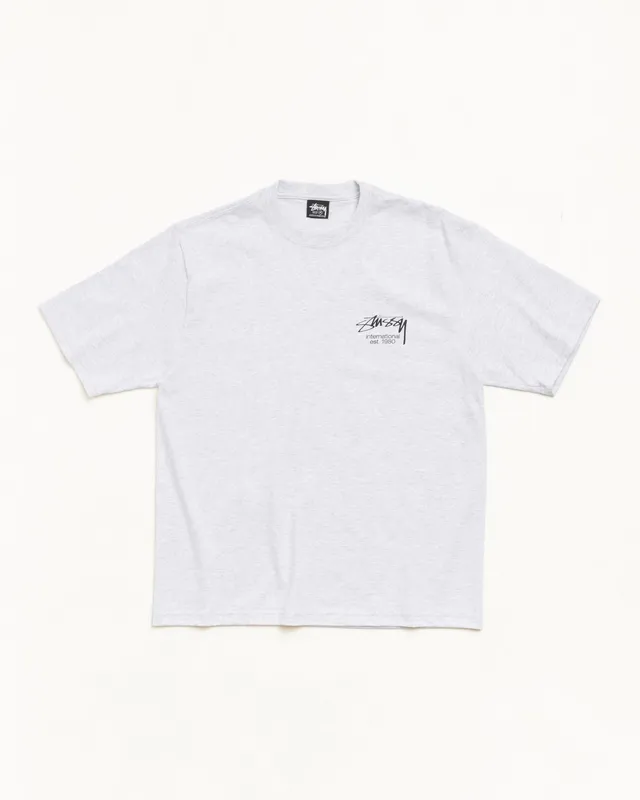 Stussy Dice Clock Tee t-shirt grigio 100% cotone