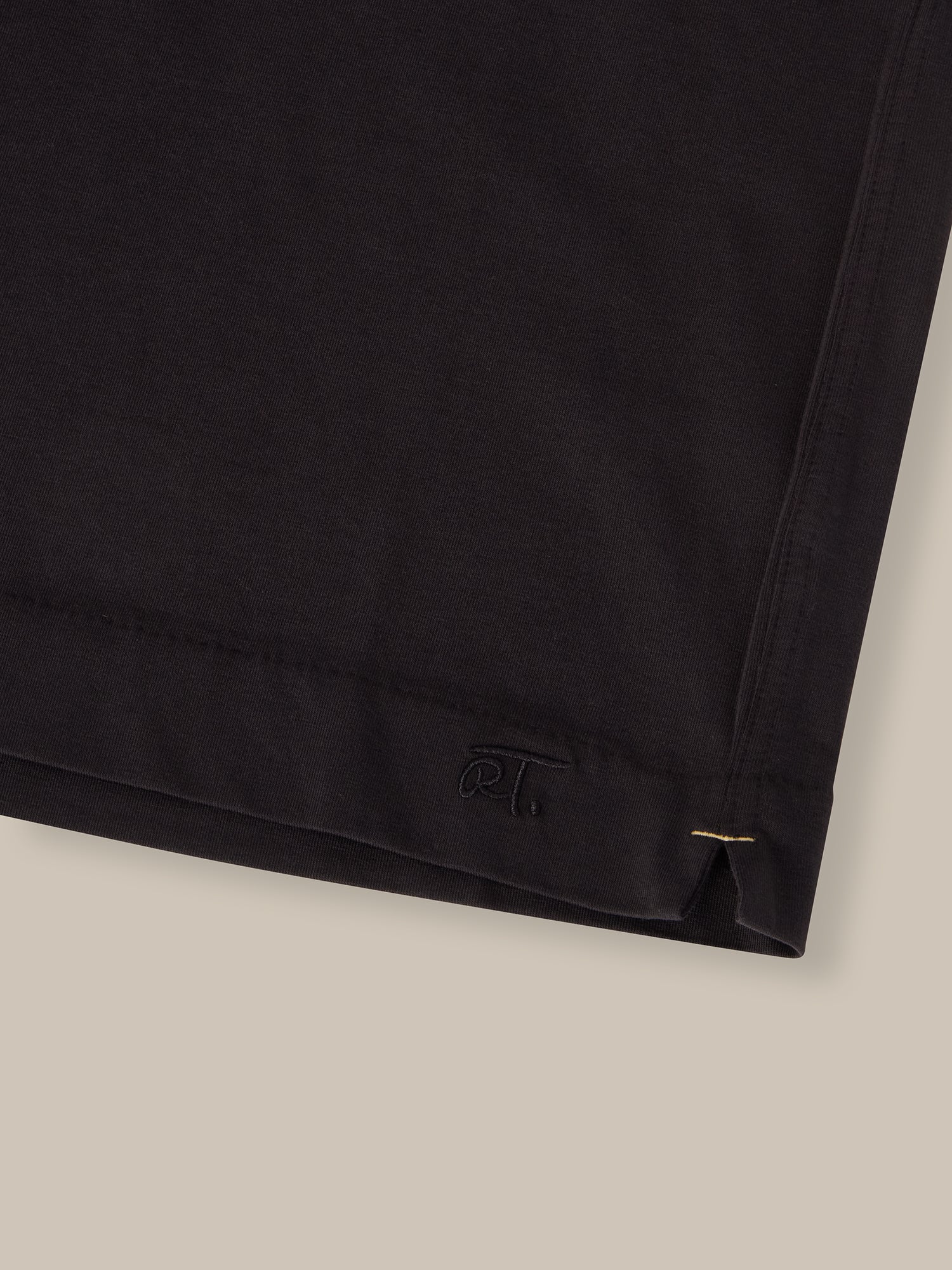 Robert Talbott Dean T-Shirt Nera Cotone Stretch Jersey