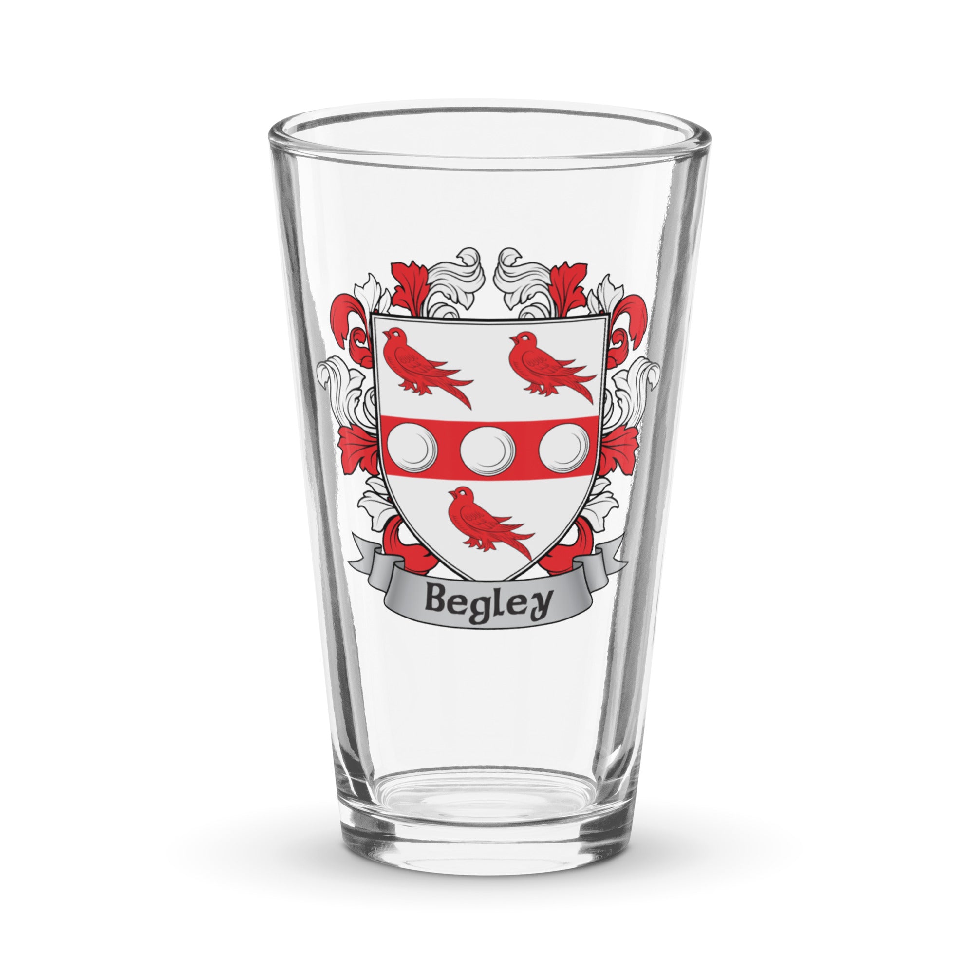 7.62 Design Drinkware Begley Irish Family Crest Bicchiere Pinta 473 ml