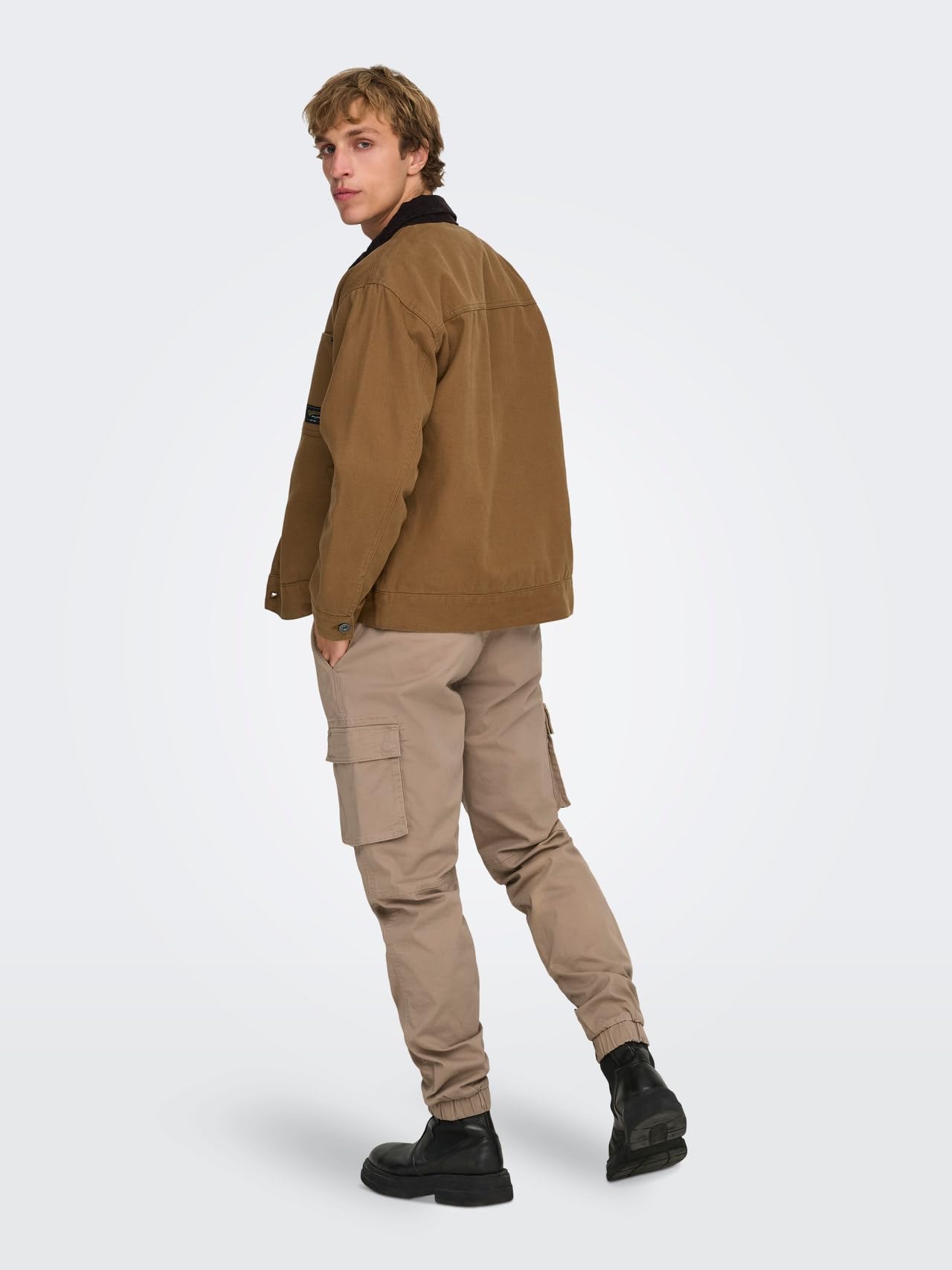 Only & Sons Onstimber Giacca Uomo Nero Taglia L Leggera