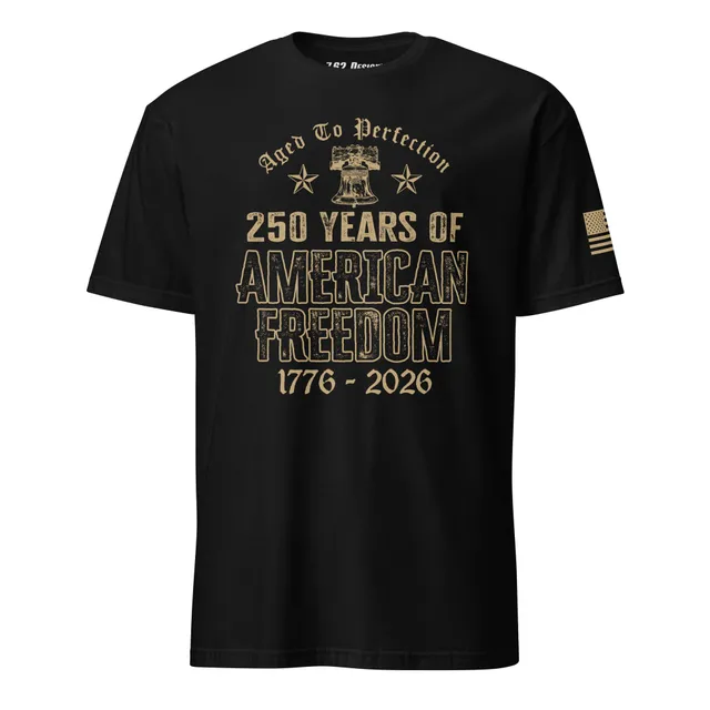 7.62 Design USA 250th Liberty Bell maglietta nera cotone