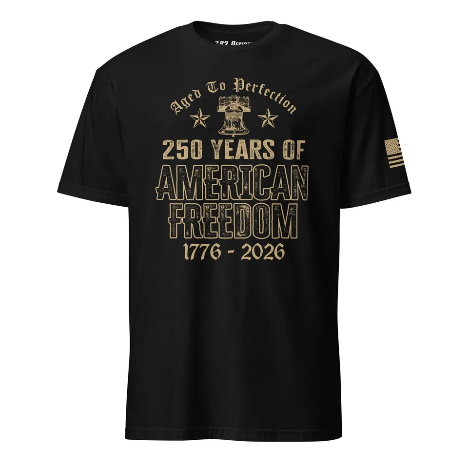 7.62 Design USA 250th Liberty Bell maglietta nera cotone