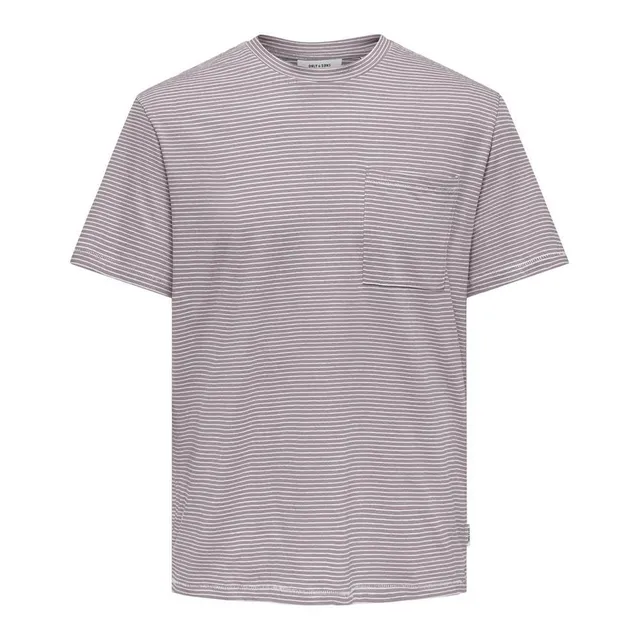 Only & Sons Onsbale t-shirt viola cotone taglia S uomo