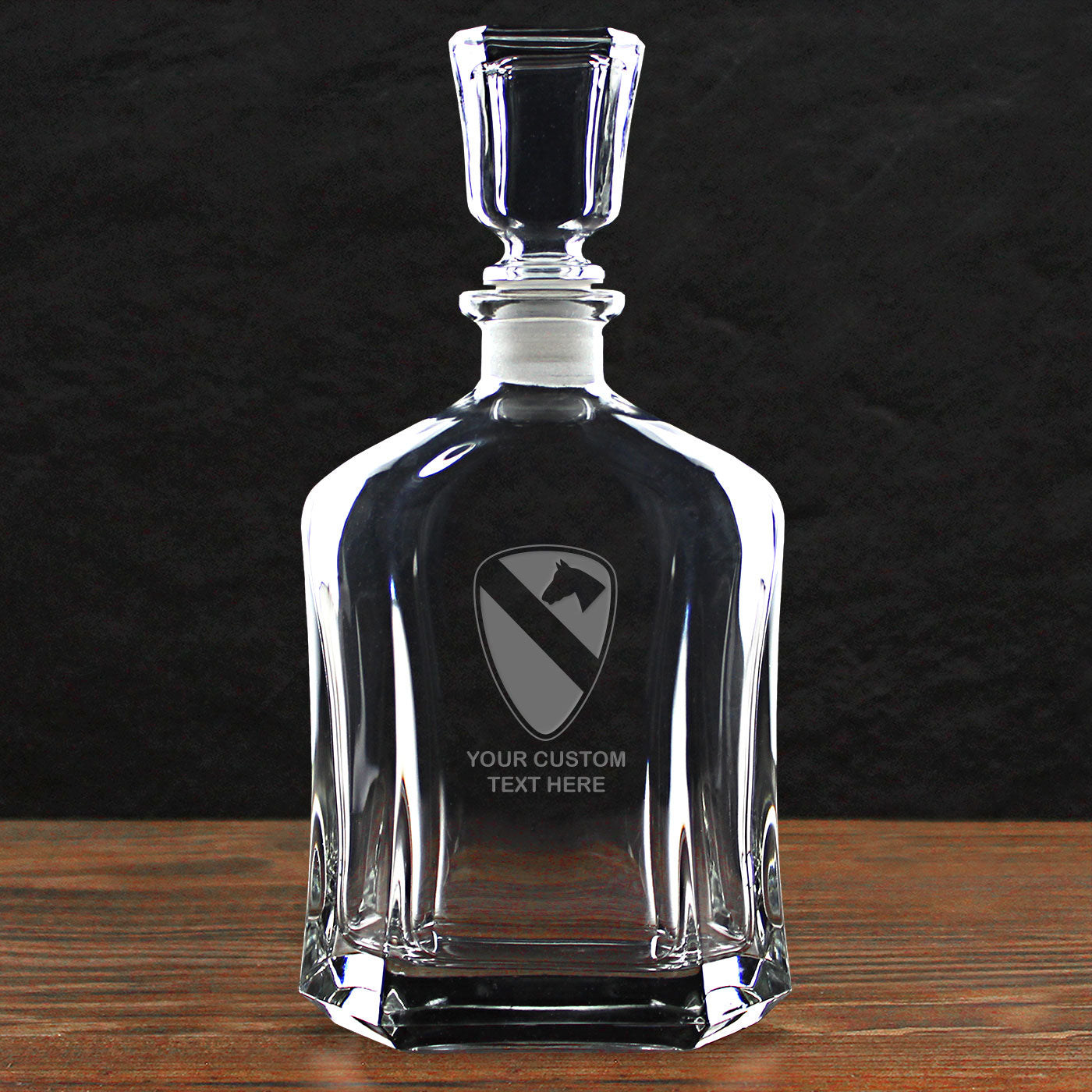 7.62 Design Build Your Glass decanter whisky vetro Army Logo