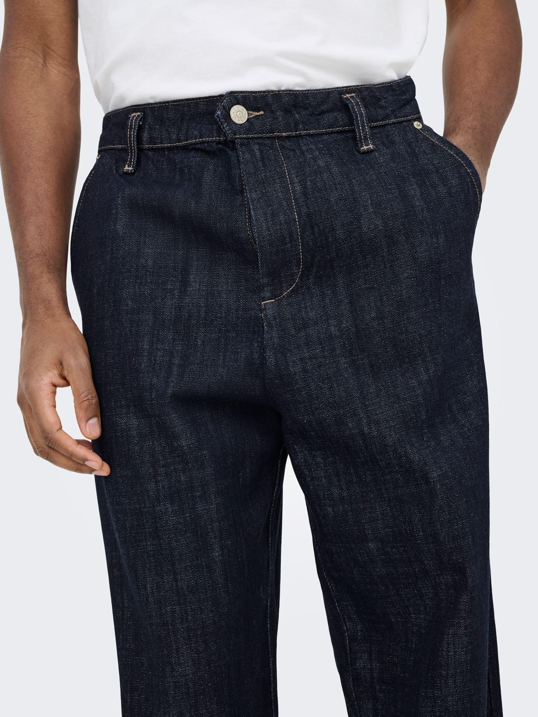 Only & Sons Onsdani Jeans Uomo Blu Scuro 32W/34L