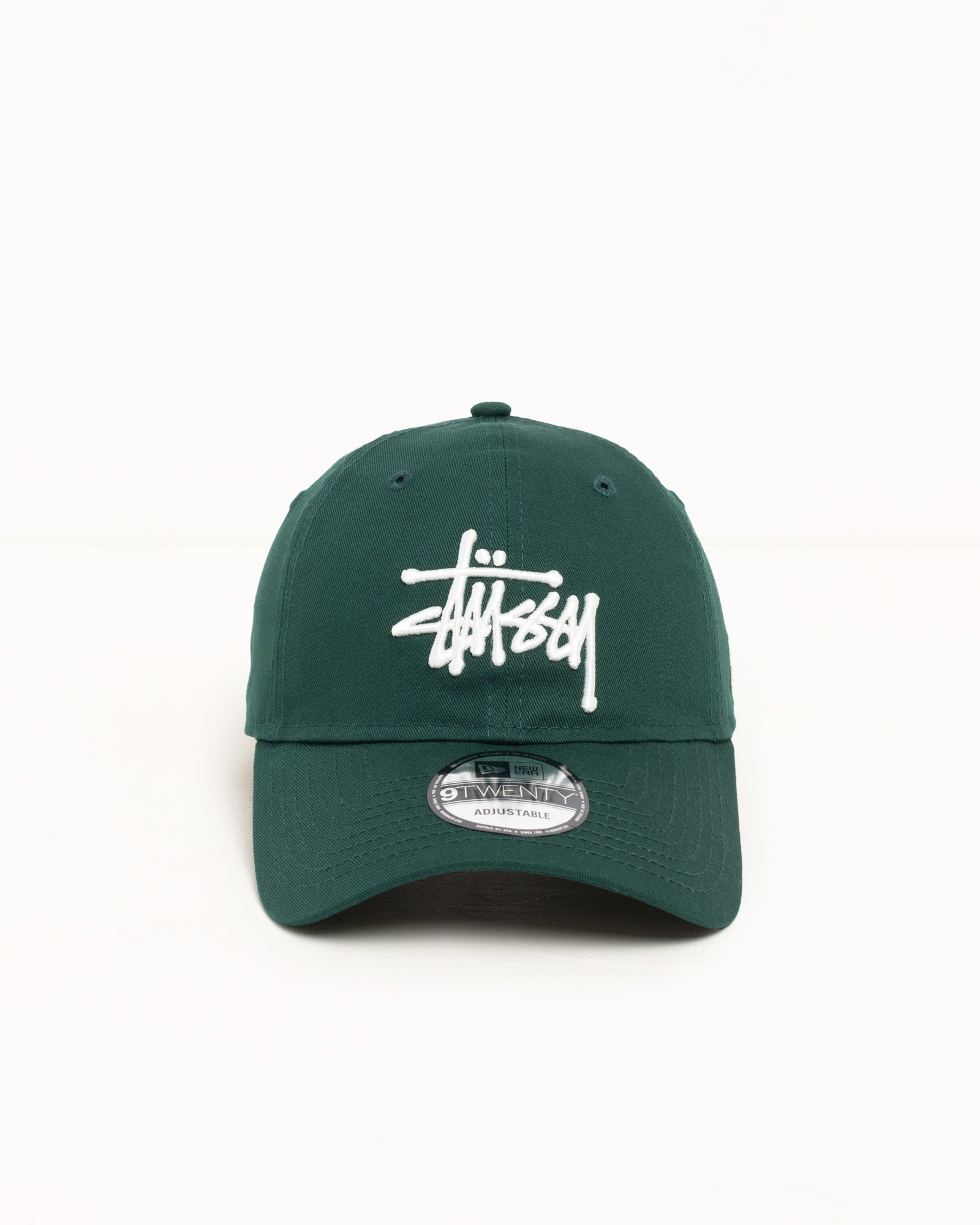 Stussy 9Twenty Basic Cap cappello Dark Green cotone New Era