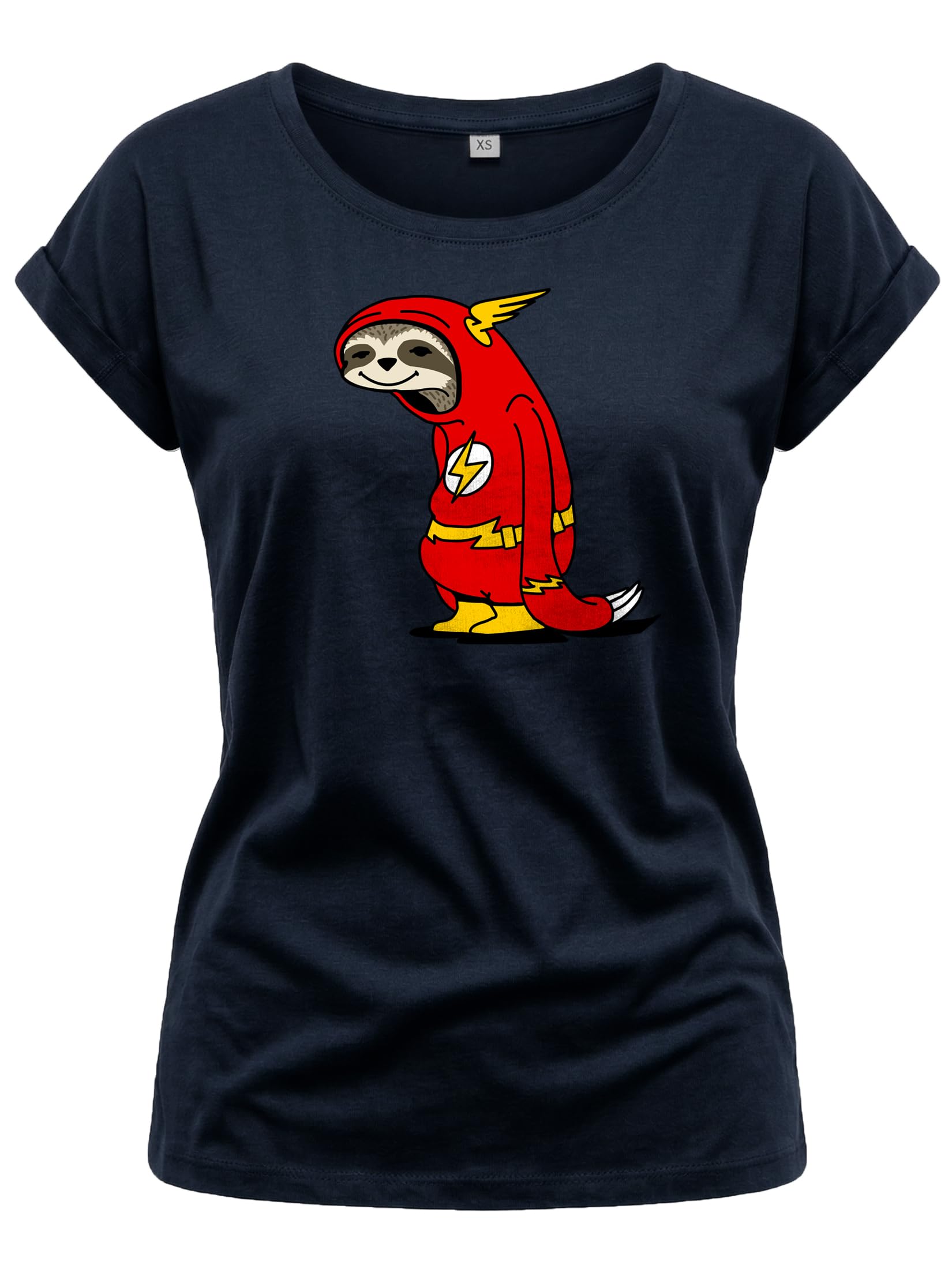 MAKAYA Flash Bradipo Sloth T-Shirt Donna M Cotone