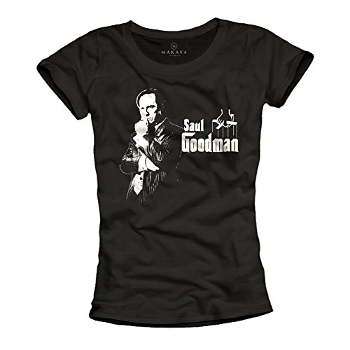MAKAYA Saul Goodman T-Shirt Donna Taglia L Cotone