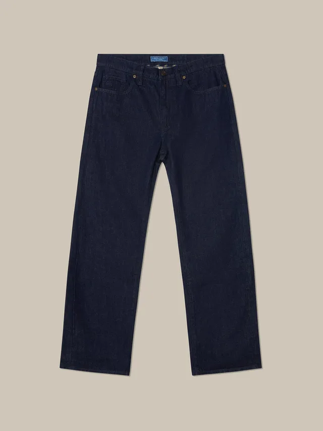 Robert Talbott Austin Selvedge jeans dritti indigo 34/32