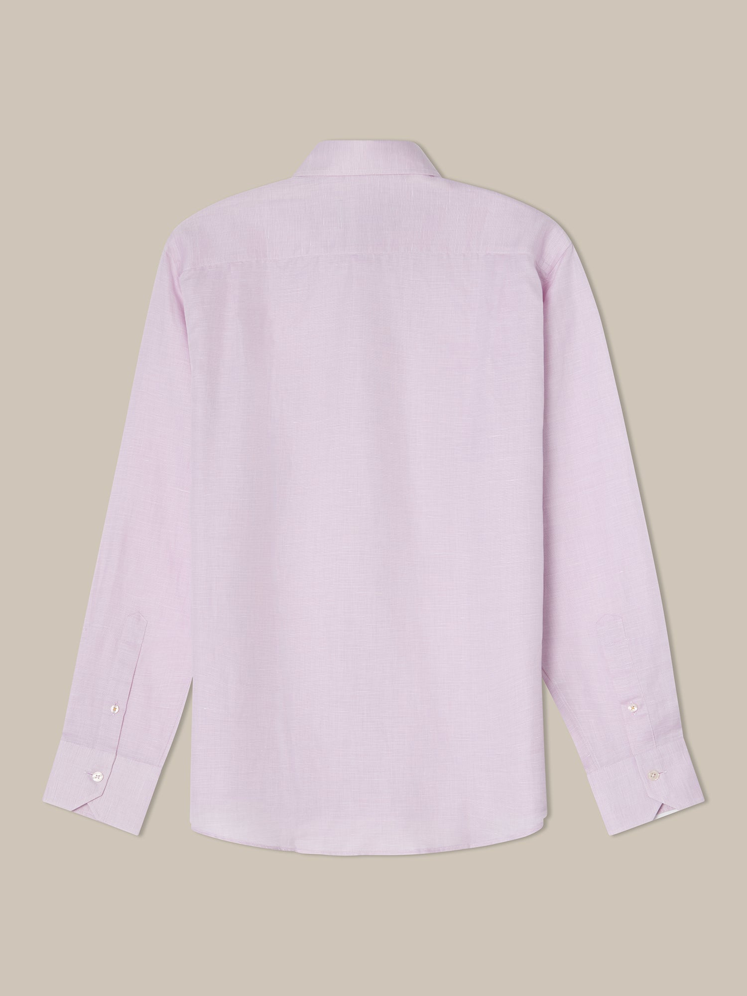 Robert Talbott Reynolds camicia lino cotone lampone