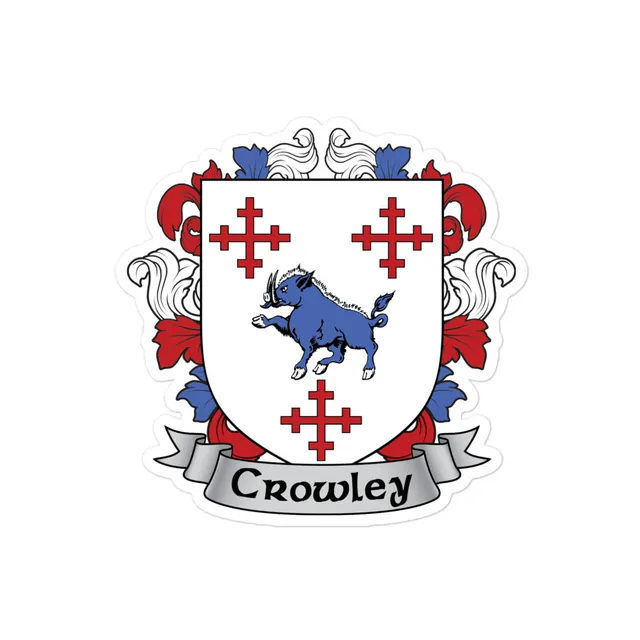 7.62 Design Crowley stemma adesivo vinile 3x3