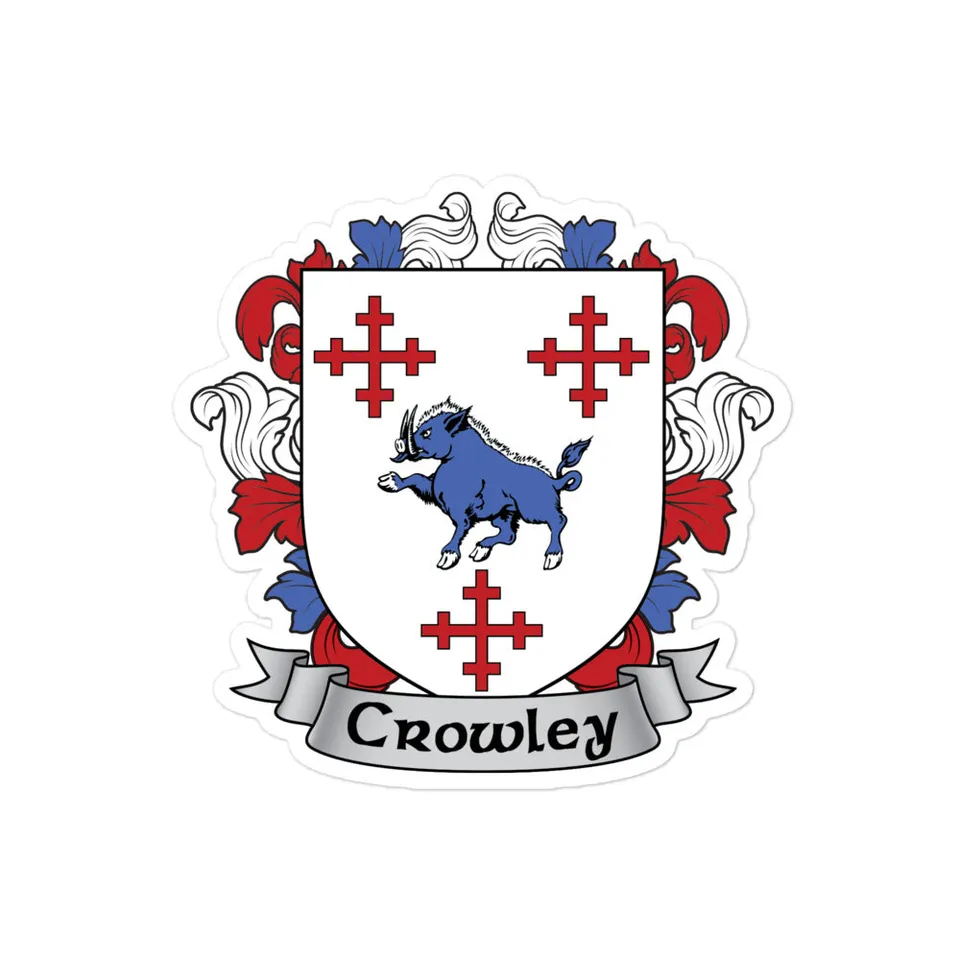 7.62 Design Crowley stemma adesivo vinile 3x3