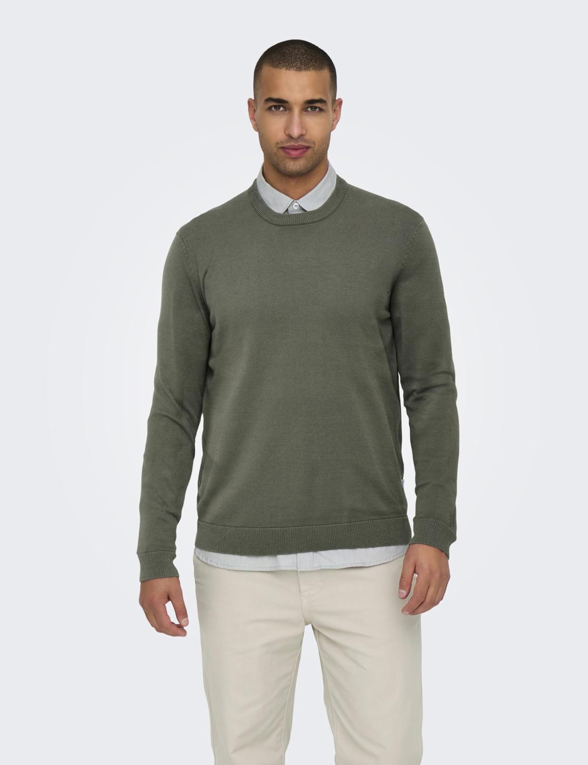 Only & Sons Onsalex Reg 12 maglione grigio XS uomo