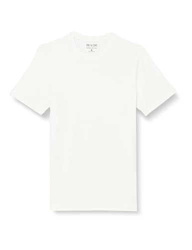 ONLY & SONS Onstheo T-Shirt Uomo Bianca 2 Pack Taglia L