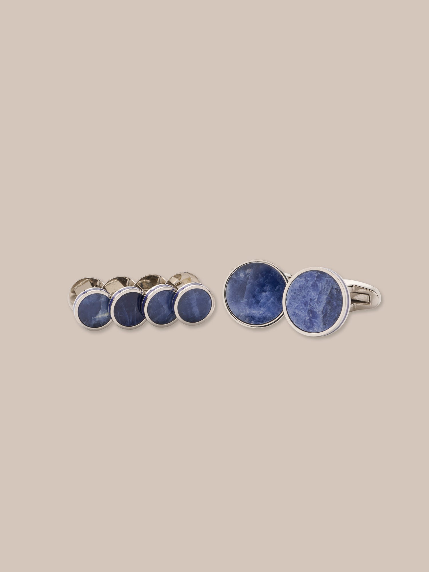 Robert Talbott Edwards Gemelli Sodalite Smalto Blu OS