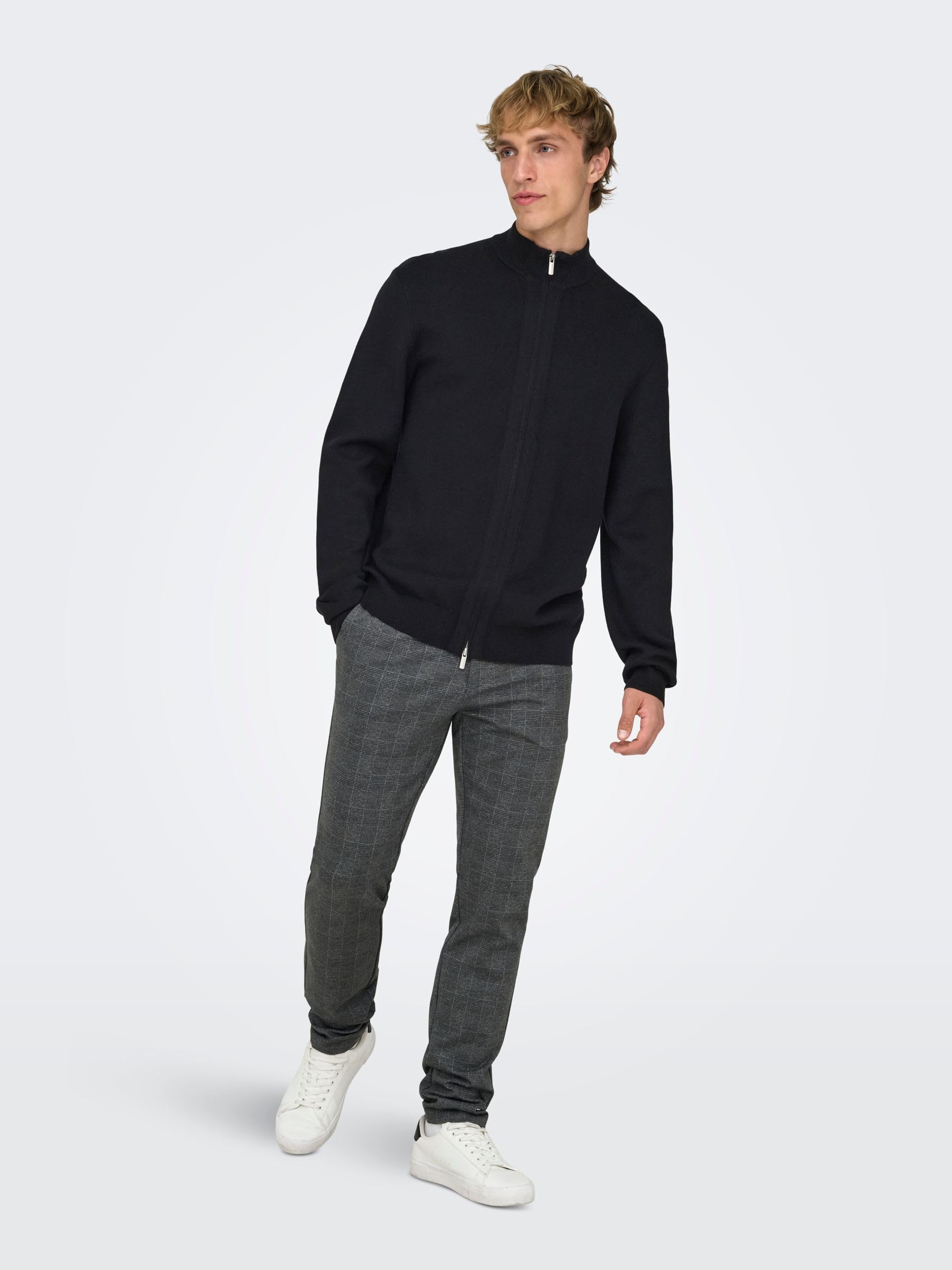 ONLY & SONS Onscooper Cardigan Maglia Noce L