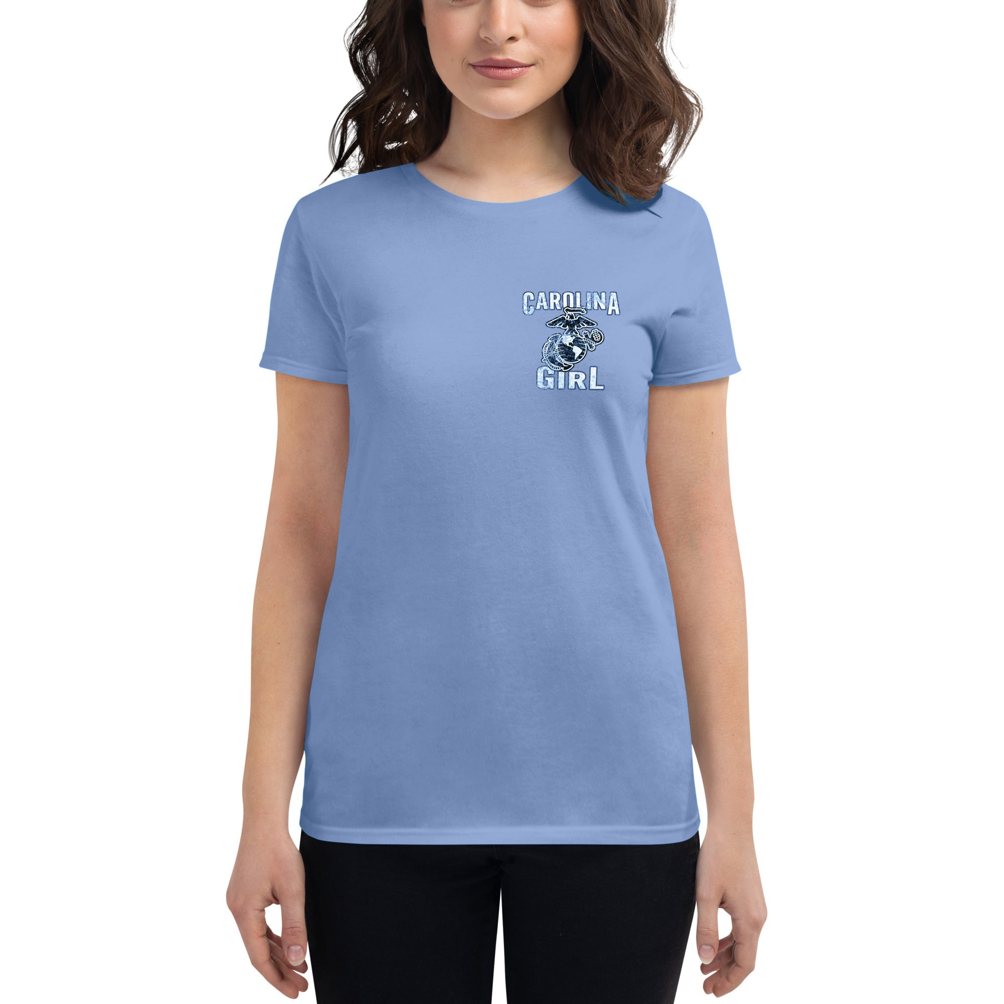 7.62 Design USMC Carolina Girl t-shirt donna azzurra