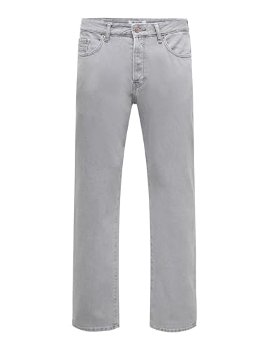 Only & Sons Onsedge Straight Jax Jeans Uomo Blu Scuro