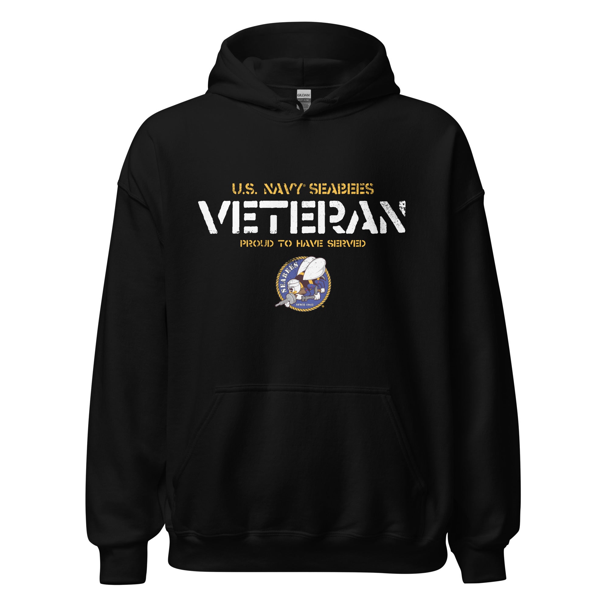 7.62 Design Seabees felpa cappuccio nera Navy