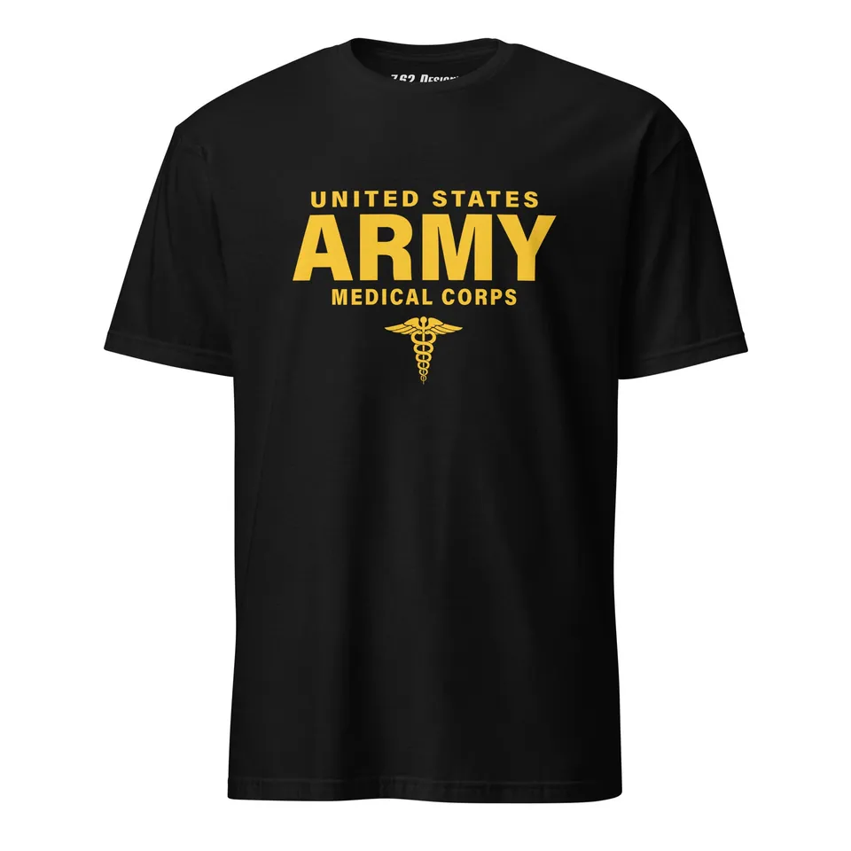 7.62 Design US Army Medical Corps T-Shirt uomo nera cotone