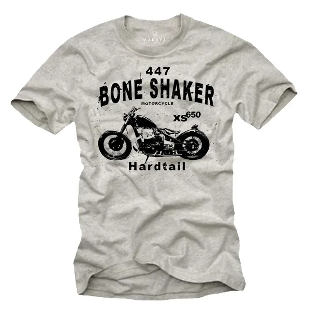 MAKAYA Bobber XS650 T-Shirt Moto Uomo L Biker