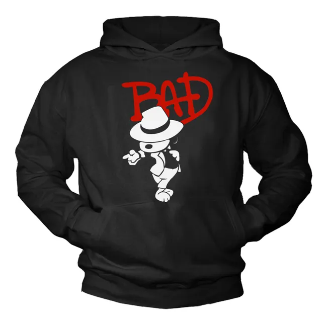 MAKAYA Felpe con Cappuccio Bad Dog Cane felpa XXL cotone pettinato