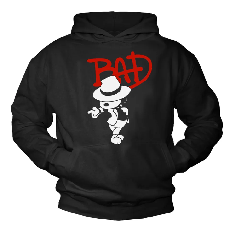 MAKAYA Felpe con Cappuccio Bad Dog Cane felpa XXL cotone pettinato