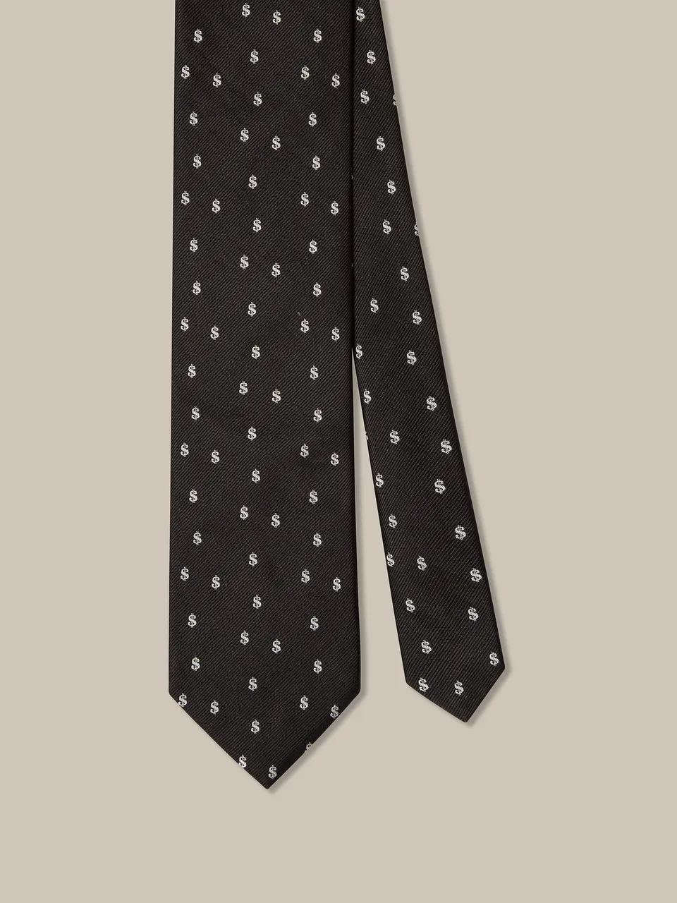 Robert Talbott Robert Dollar Cravatta Nera Seta 152 cm
