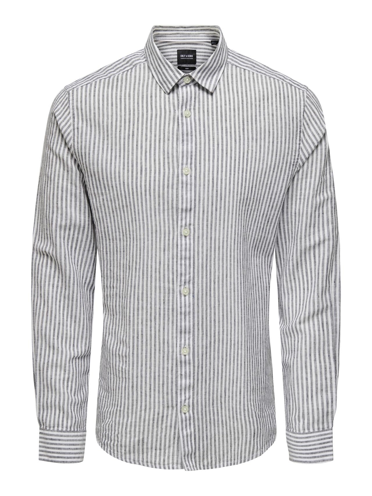 ONLY & SONS Camicia Onscaiden Stripe Linen Uomo Lino Righe