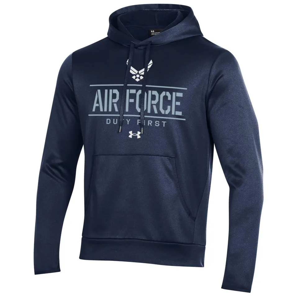 Under Armour US Air Force Felpa uomo navy con cappuccio