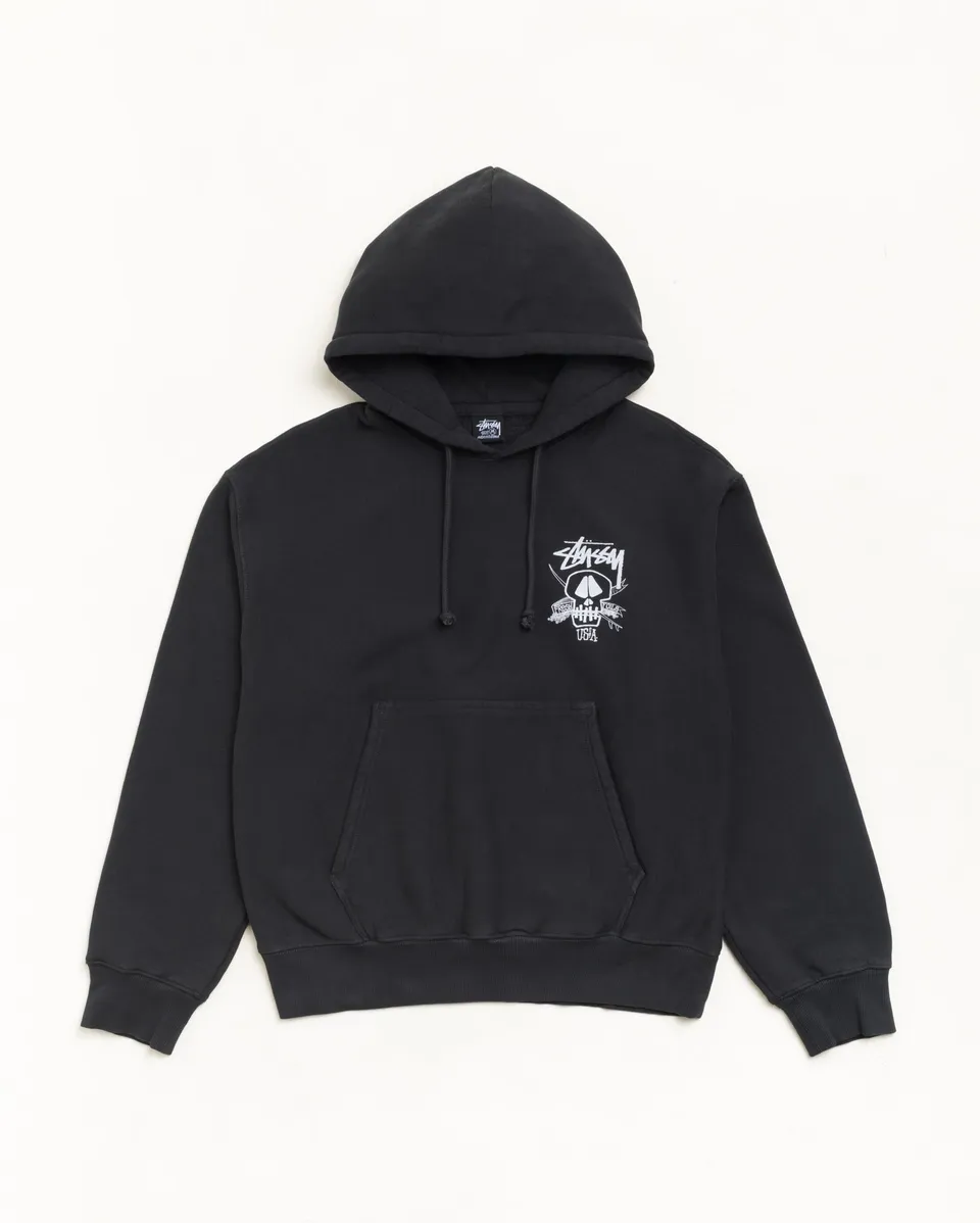 Stussy Fresh Foils Felpa Faded Black 451gsm