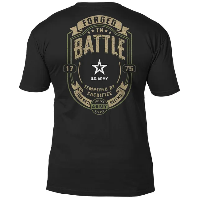 7.62 Design Forged in Battle T-shirt cotone nero