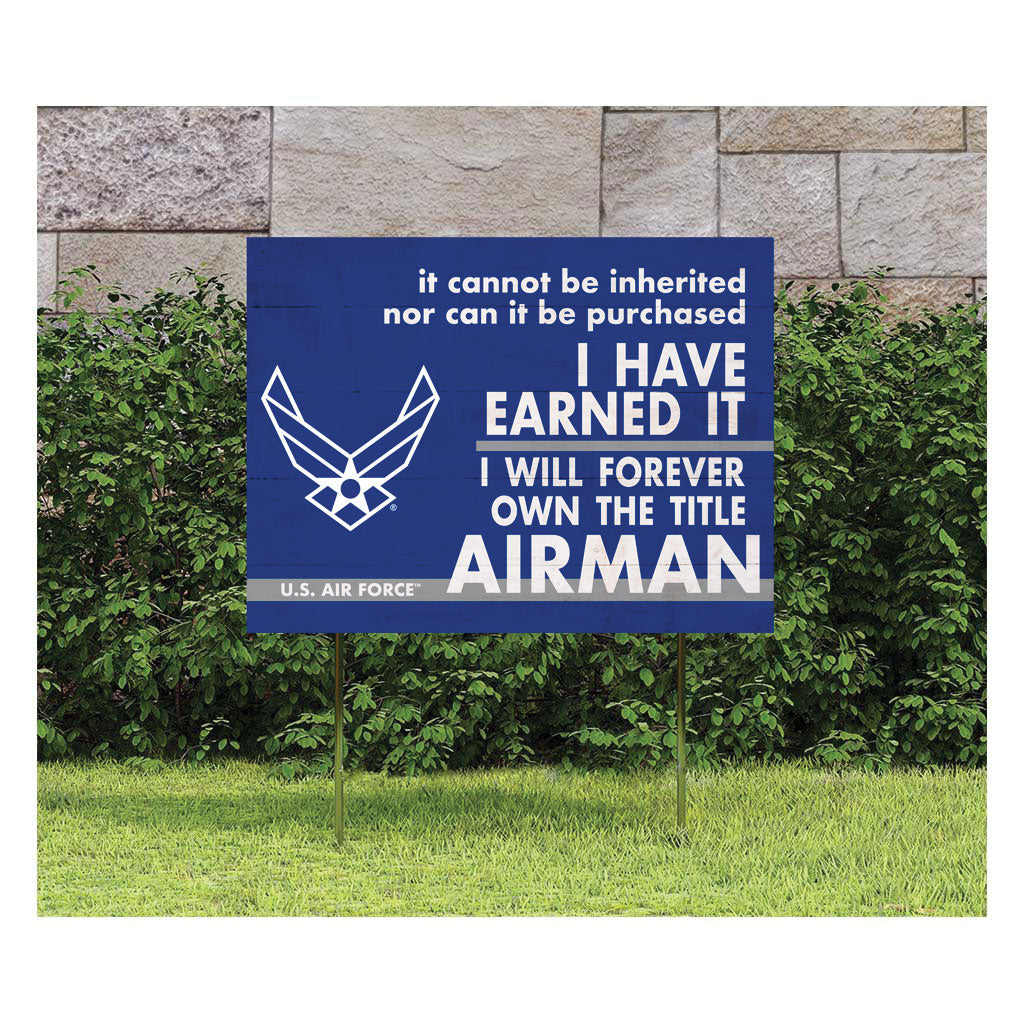 7.62 Design US Air Force I Earned It cartello giardino 45x60 cm