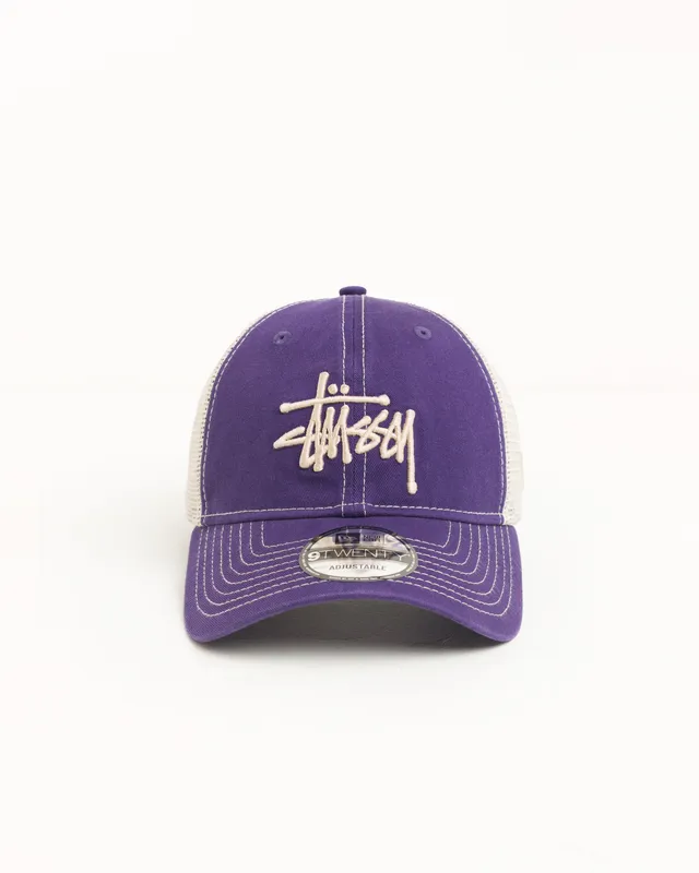 Stussy 9Twenty Washed Basic Trucker cappello Violet