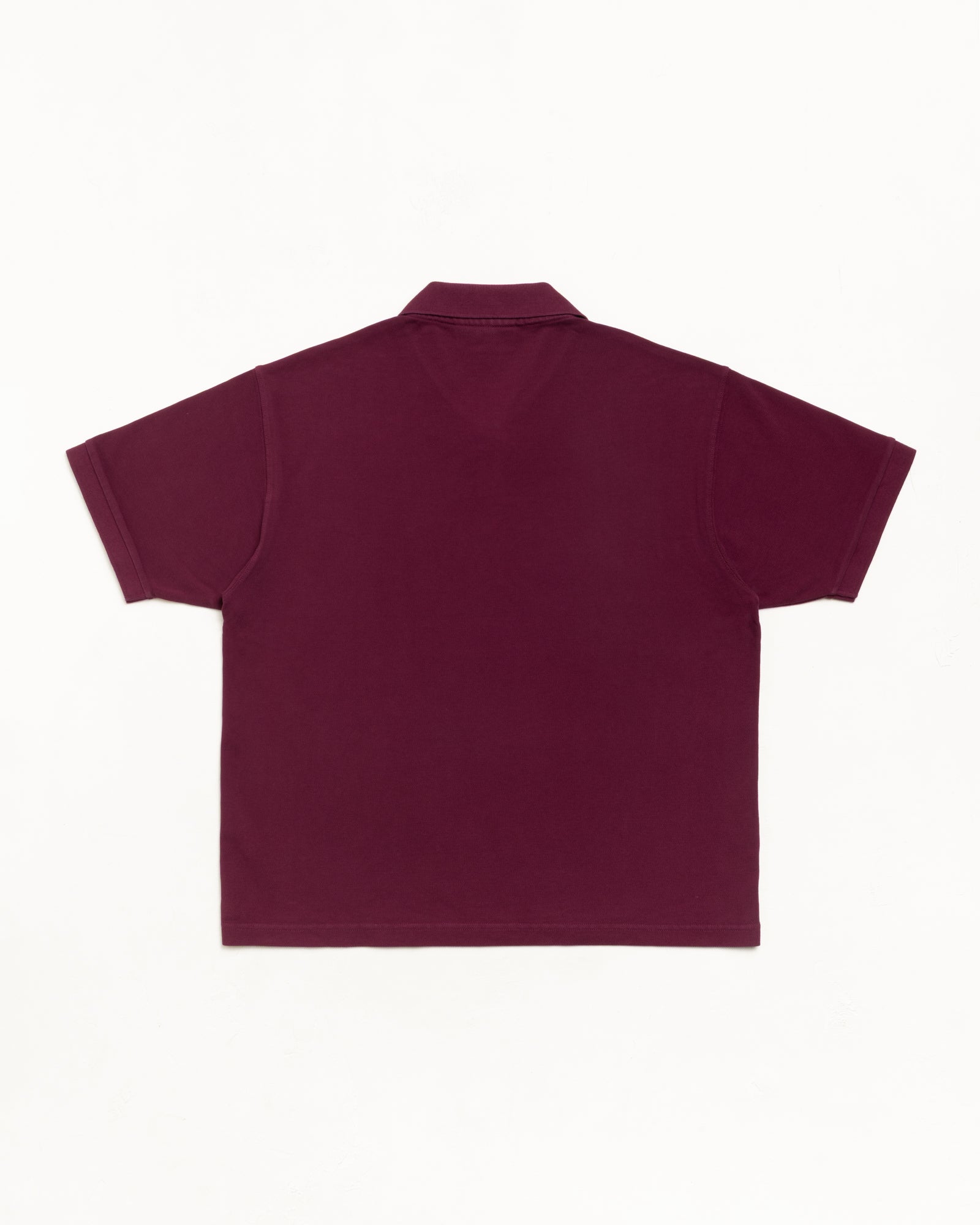 Stussy Classic Pique polo cotone Plum