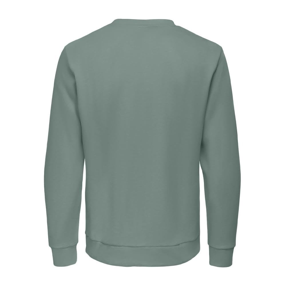 Only & Sons Chase felpa uomo S verde cotone