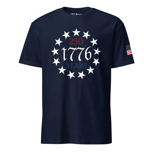 7.62 Design USA 1776 13 Stars t-shirt uomo blu cotone