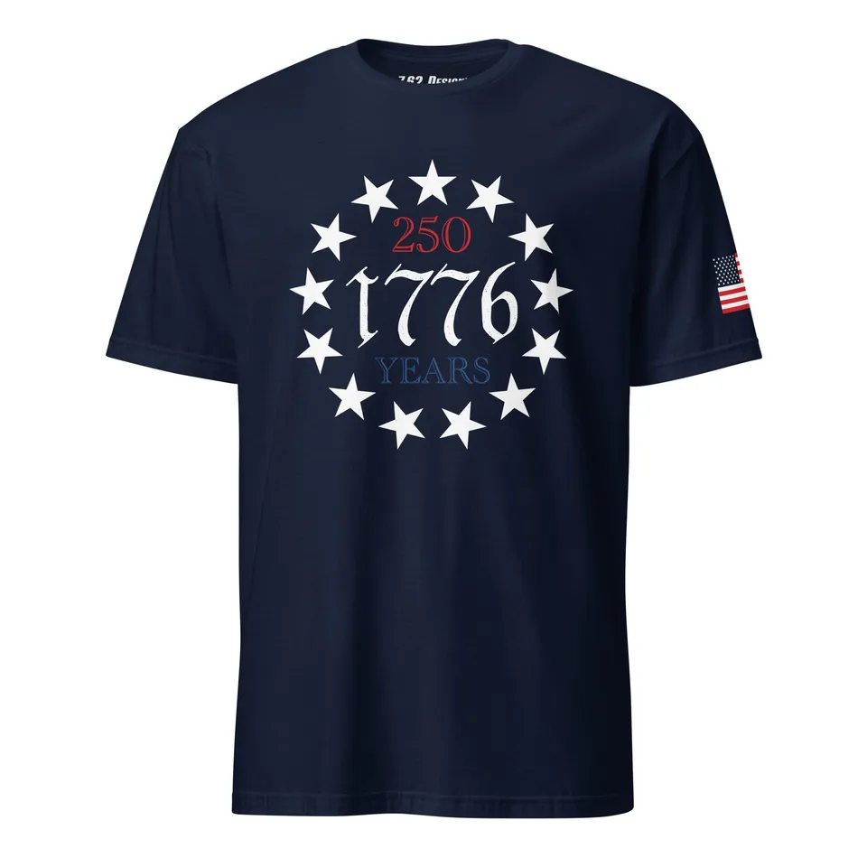 7.62 Design USA 1776 13 Stars t-shirt uomo blu cotone
