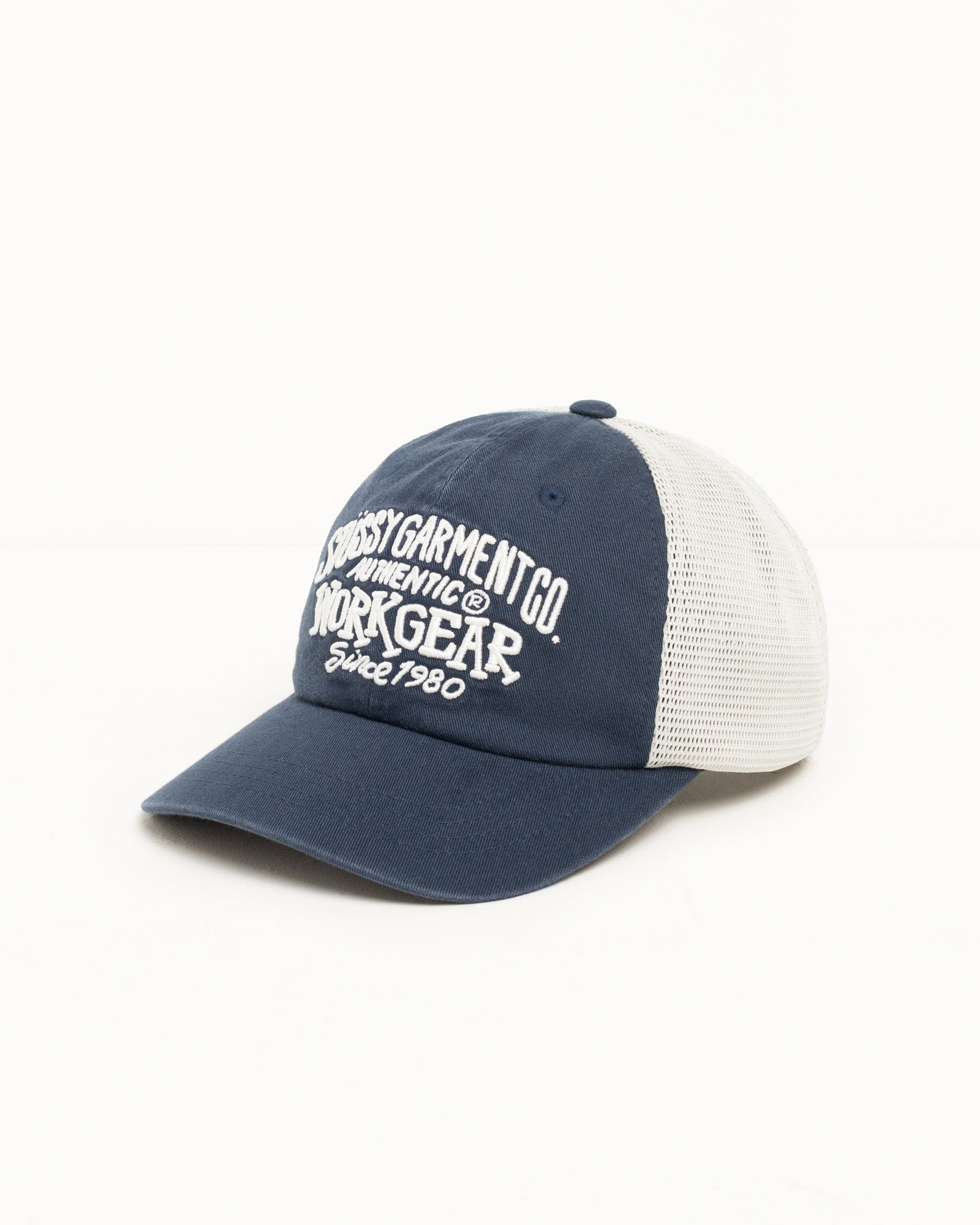 Stussy Workgear Trucker cappello rete Navy