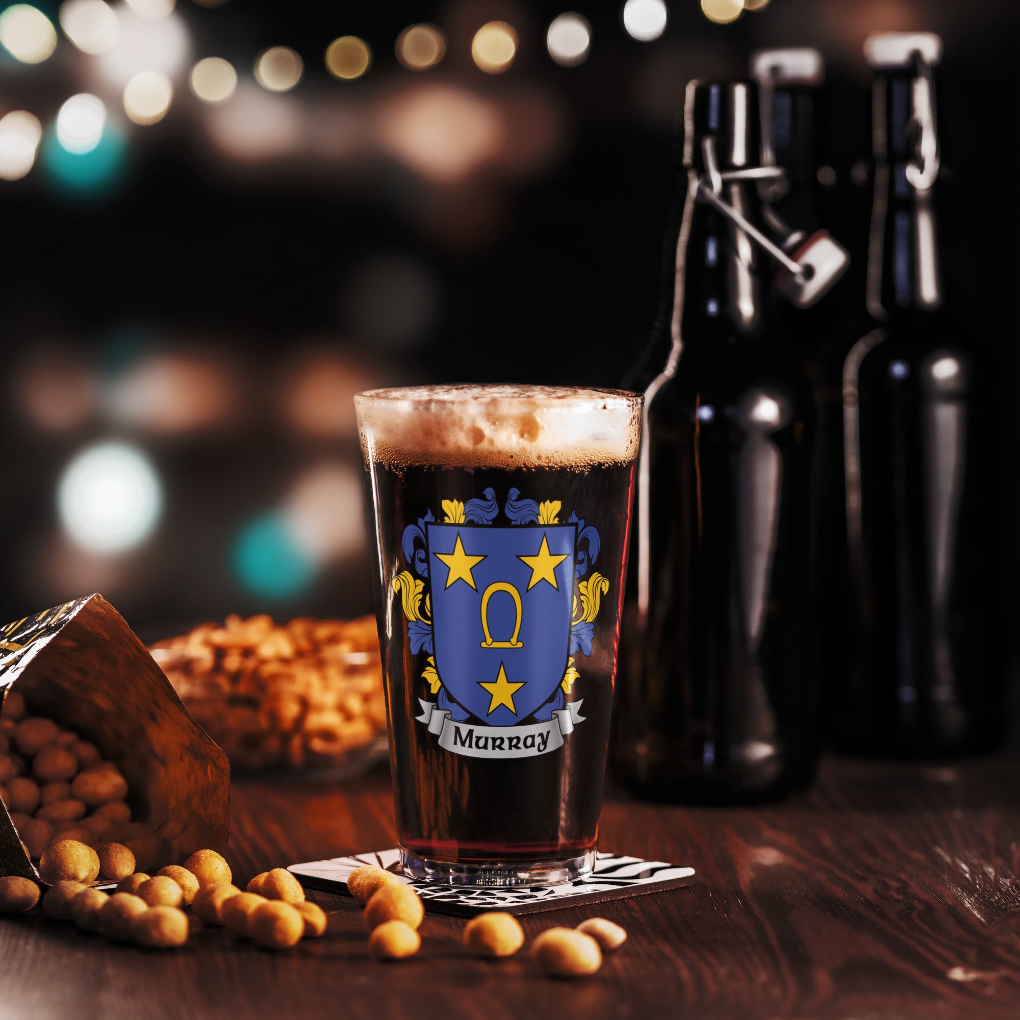 7.62 Design Murray Irish Crest bicchiere pinta vetro 473 ml