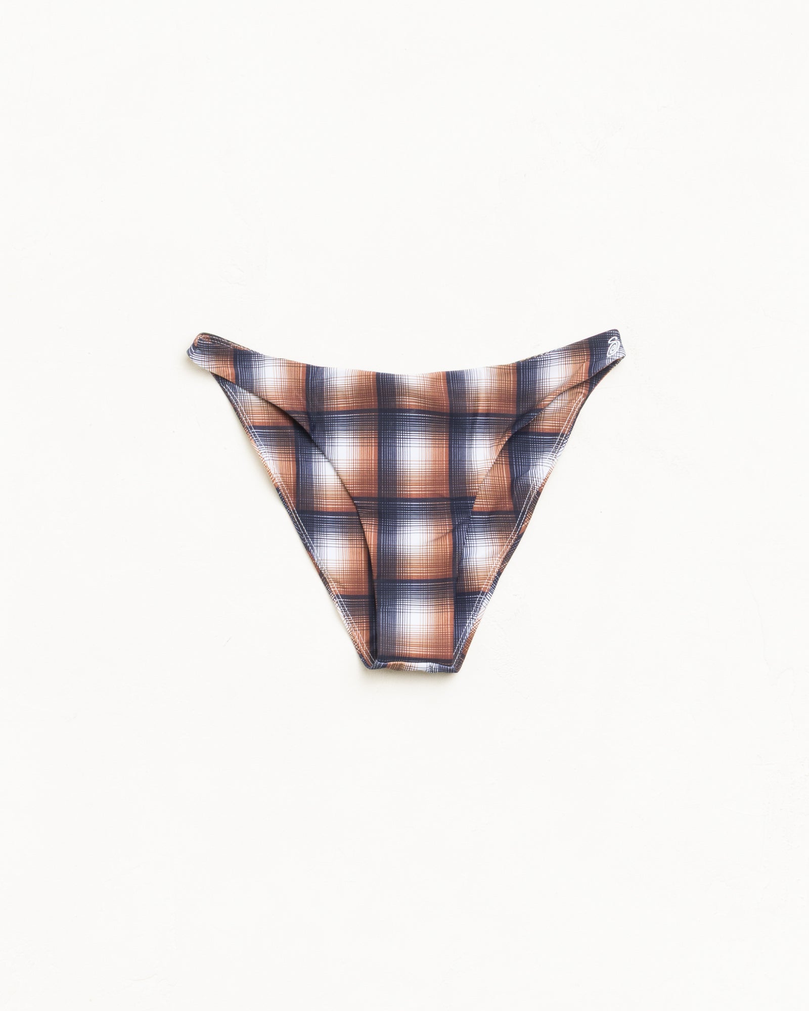 Stussy Bikini Bottom slip mare marrone poliestere