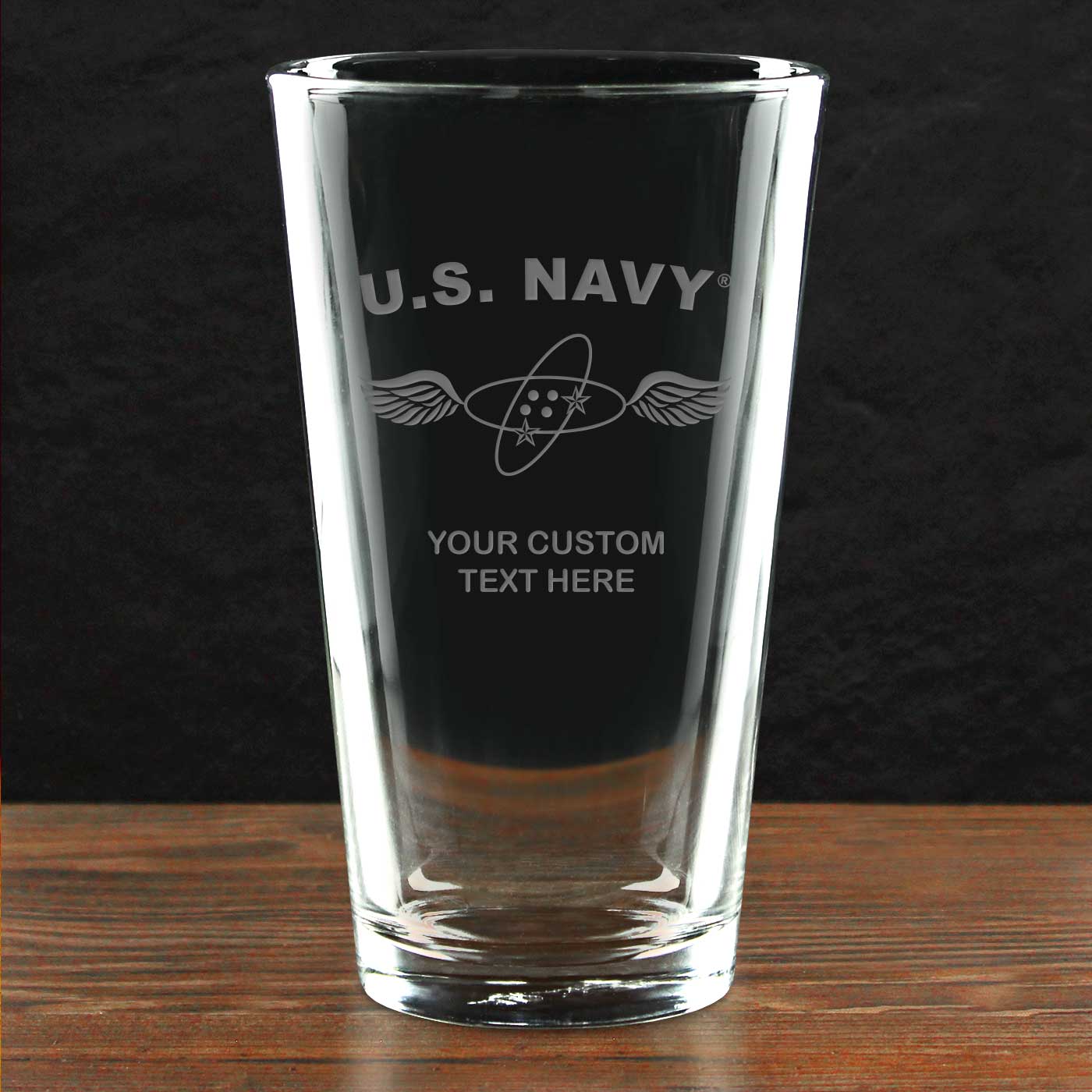 7.62 Design Navy Rate bicchiere pinta 473 ml inciso