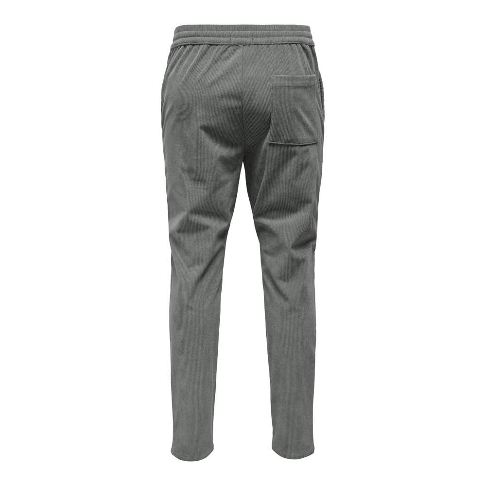 Only & Sons Linus Pantaloni Fluidi Verdi Uomo Vestibilità Ampia