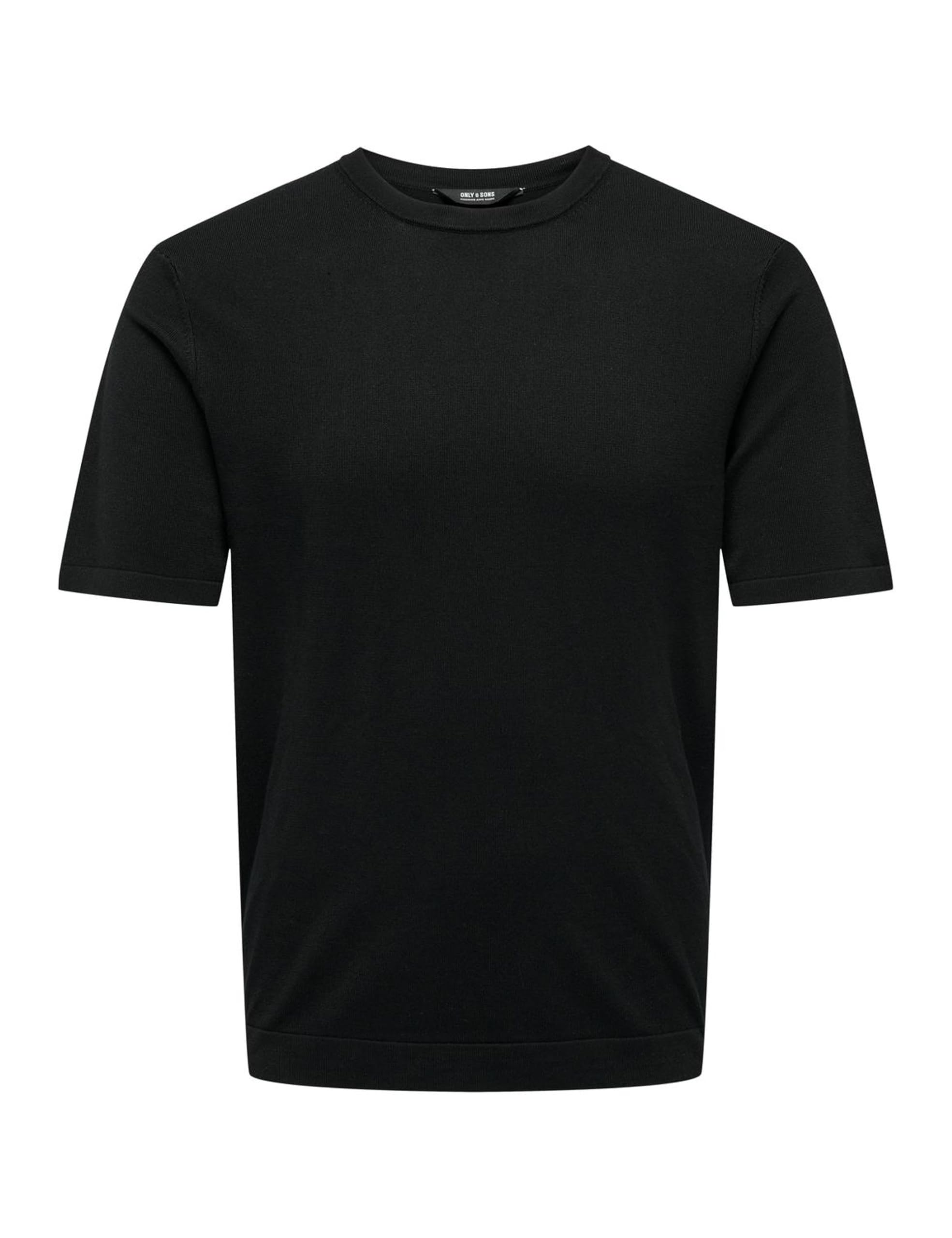 Only & Sons T-shirt Uomo Cotone Nero Stella Bianca M
