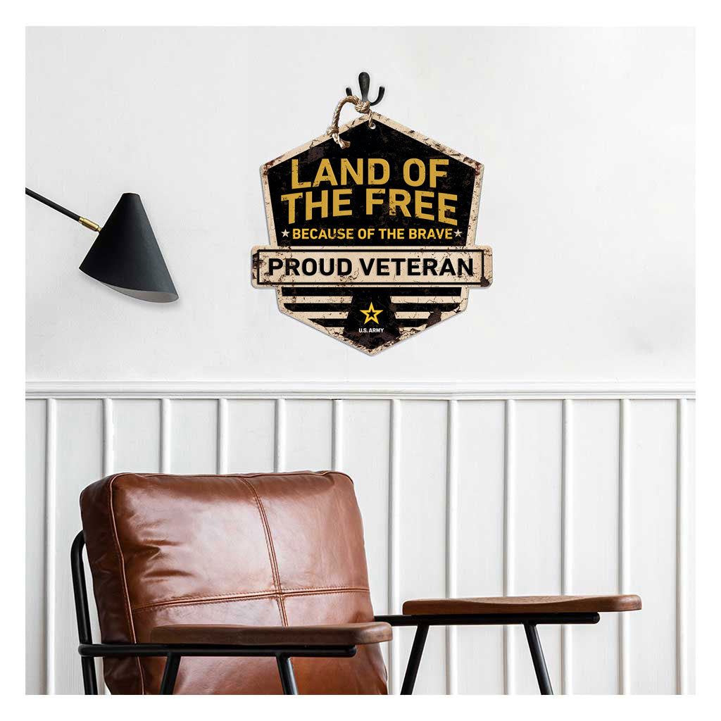 7.62 Design Army Land of the Free Targa legno 50x50