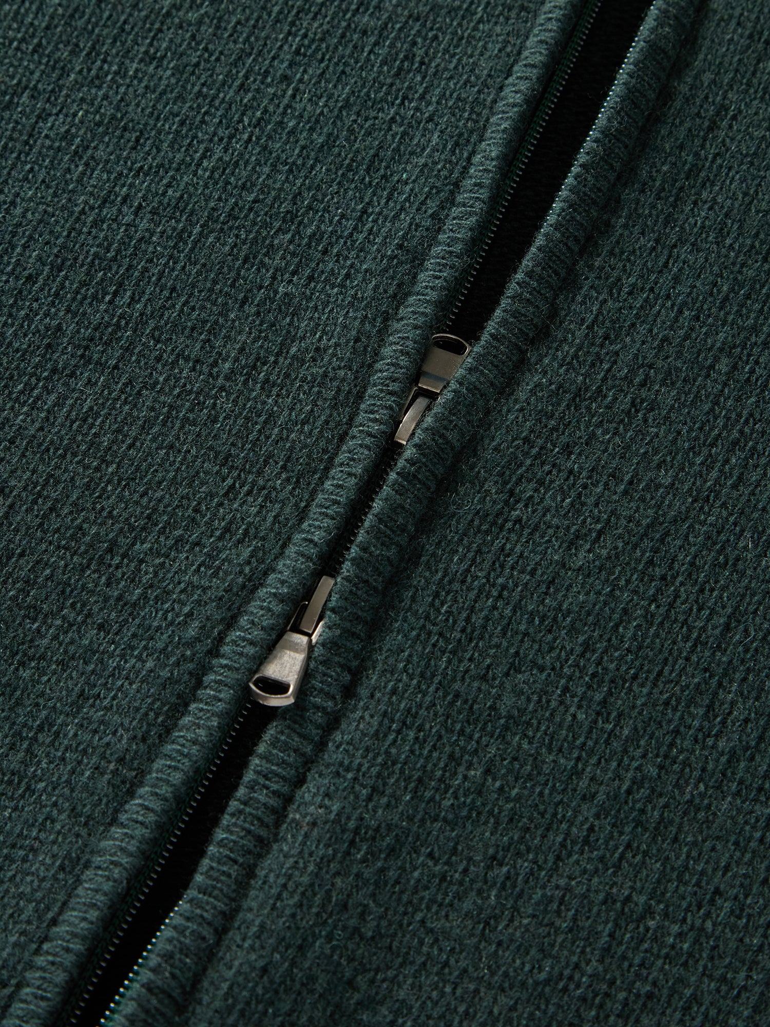 Robert Talbott Graham Maglione Uomo Zip Cashmere Verde